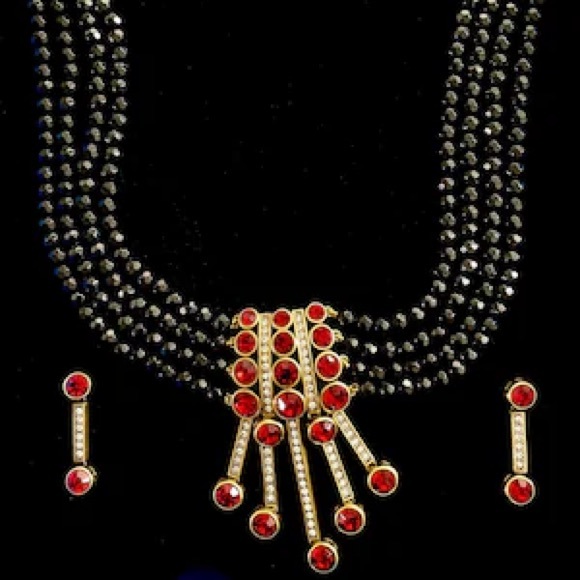 NEW Heidi Daus "An affair to remember" statement necklace and drop earring set - Picture 5 of 5